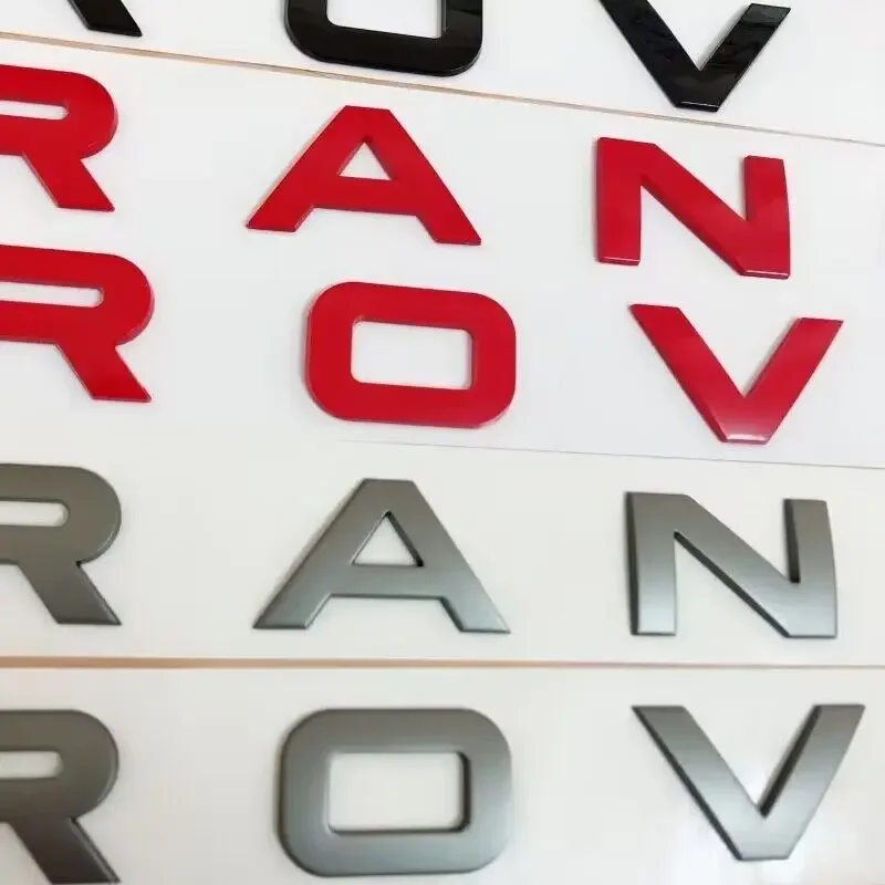 رسائل شعار لسيارة رينج روفر فيلار SV السيرة الذاتية الطبعة النهائية ديسكفري سبورت تصفيف السيارة هود جذع شعار شارة ملصق #5