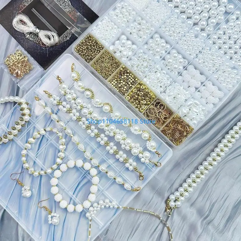 DIY Bracelets Beads Bead Assortment Pack Durable Spacer Beads ABS Material
