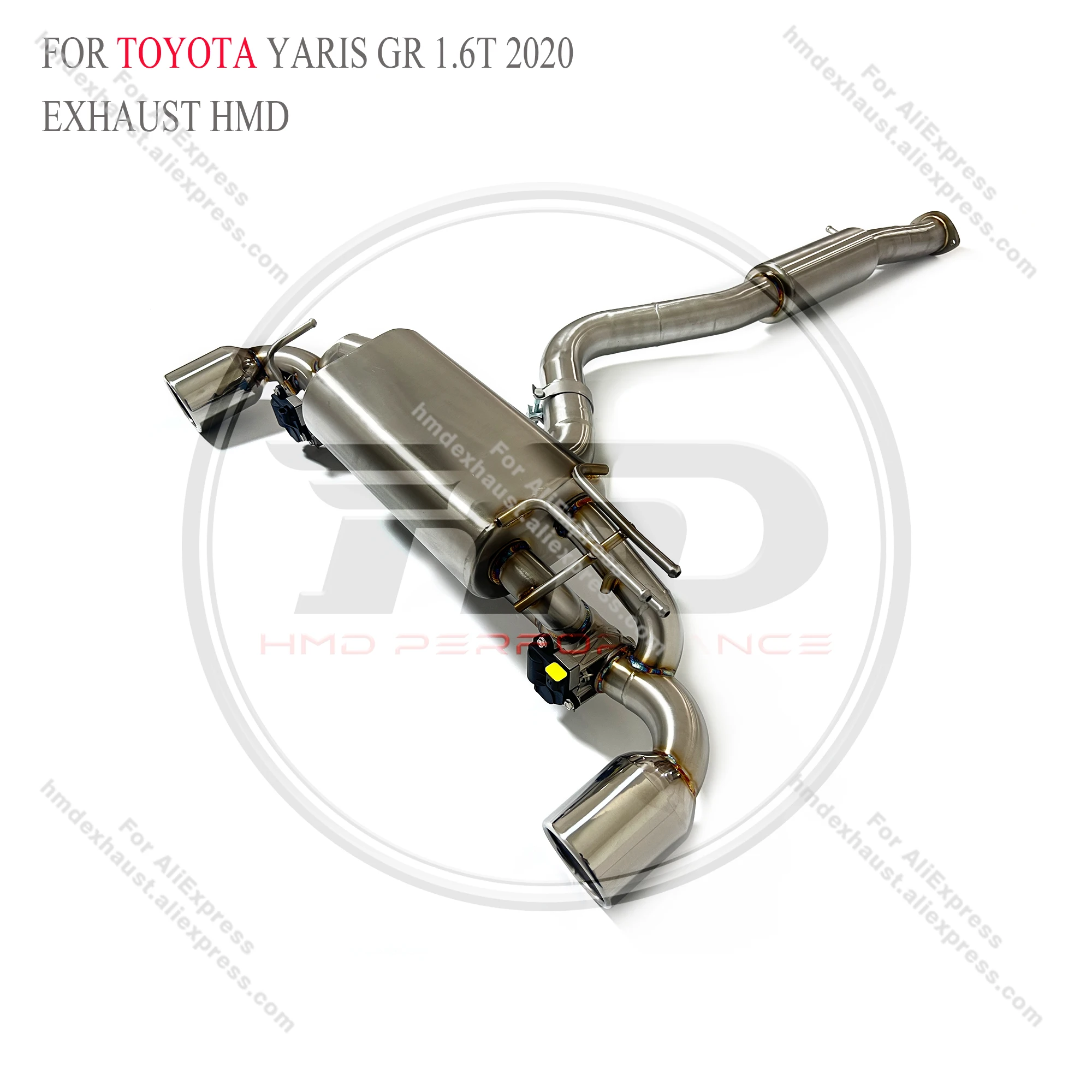 HMD Performance Valve Exhaust For Toyota Yaris GR 1.6T with tips car exhaust pipe catback