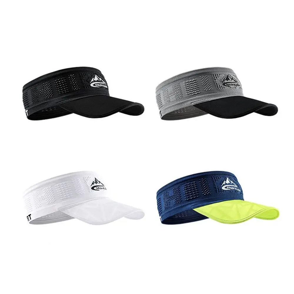 

Shade Empty Top Sweat-absorbing Visor Sports Equipment Summer Baseball Caps Women Cap Men Hats Elastic Hair Band Sports Hats