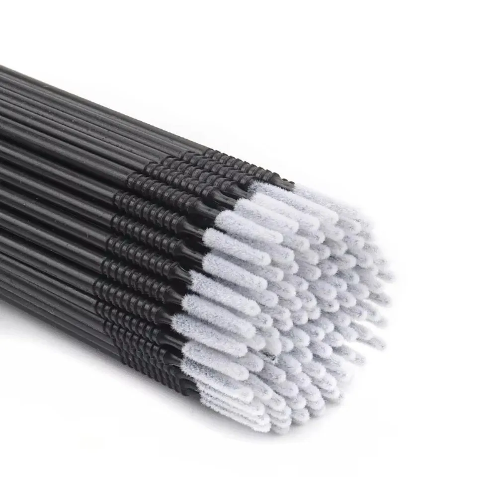 100pcs Disposable Cotton Swabs Precise Application Mini Micro Applicator Brushes Glue Removal Eyelash Extension Brushes