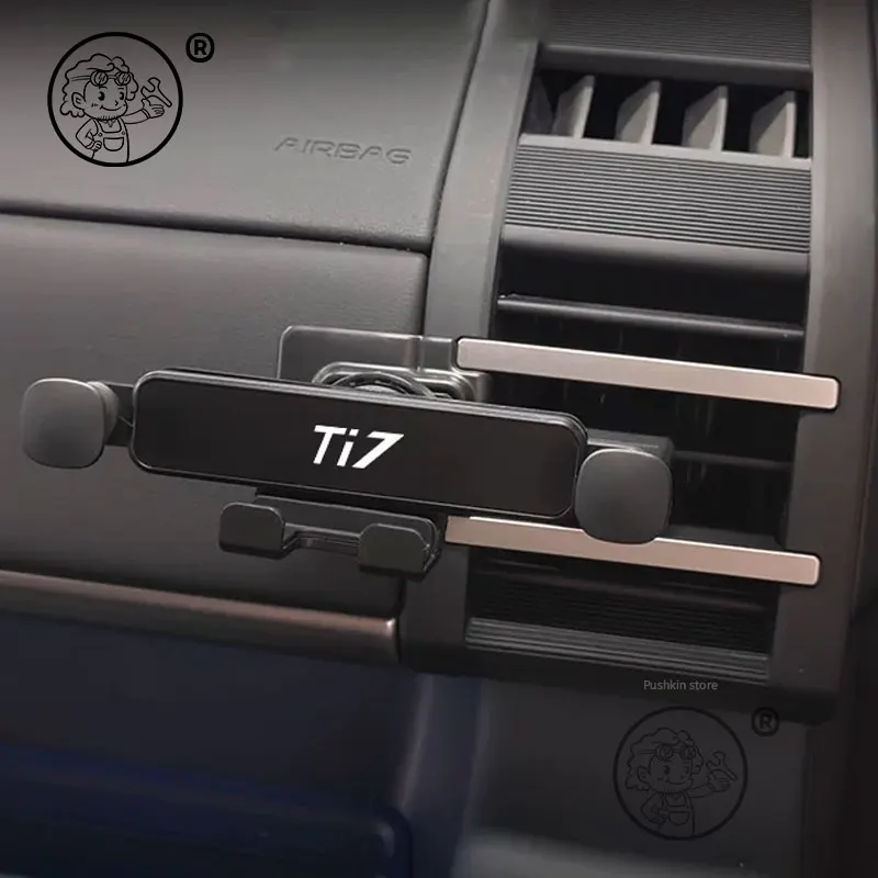 For BYD Leopard 7 BYD Ti7 2026 Car Styling Mobile Phone Holder Air Vent Mount Gravity Bracket Stand Auto Modified Accessories