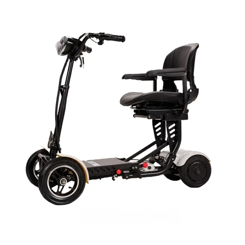 New Golf Scooter New Design Factory Price Golf Bag Cart Portable with Bag Holder 4 Wheels Electric Scooter Car for Adults