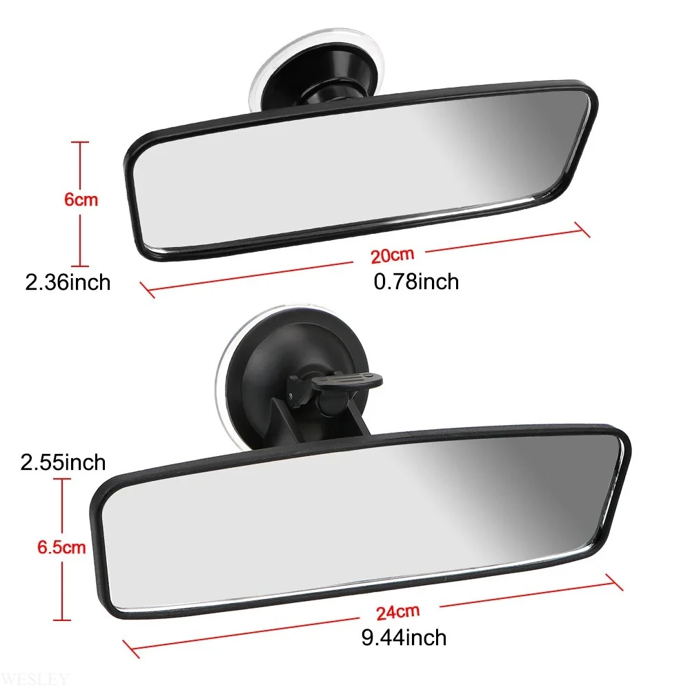 Espejo Retrovisor Interior 360 °   Espejo Retrovisor Giratorio para Coche, Espejo Retrovisor Gran Angular, Ajustable con Ventosa, Universal para Automóviles