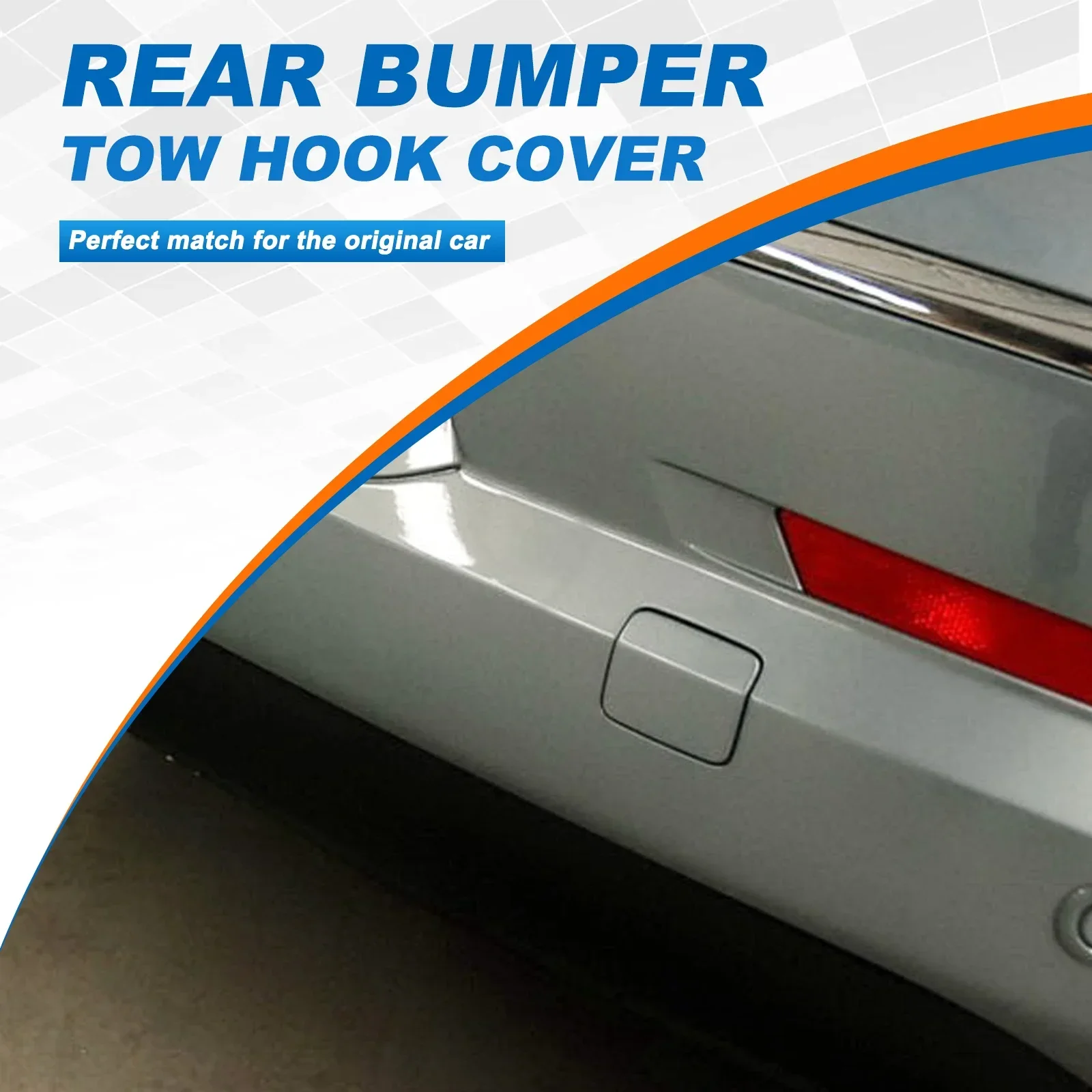 For VW Passat CC 2009-2012 Rear Bumper Tow Hook Cover Cap Towing Eye Accessories 3C8807441 3C8 807 441