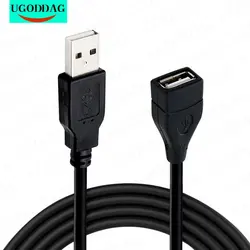 Cable de extensión USB 2,0, Cable de transmisión de datos de alta velocidad para proyector de pantalla, 0,6 m/1m/1,5 m