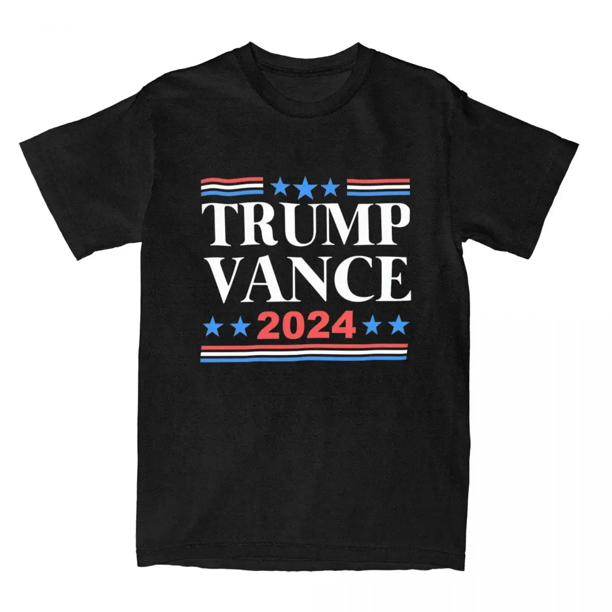 Men MAGA Trump Vance 2024 T Shirts Pure Cotton Clothing Humor Short Sleeve O Neck Tee Shirt Gift Idea T-Shirts