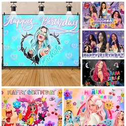 Bichota Karol G Kids Birthday Party Custom Backdrop Super Singer Star Kids Room Photography Poster Decor Props Studio Background