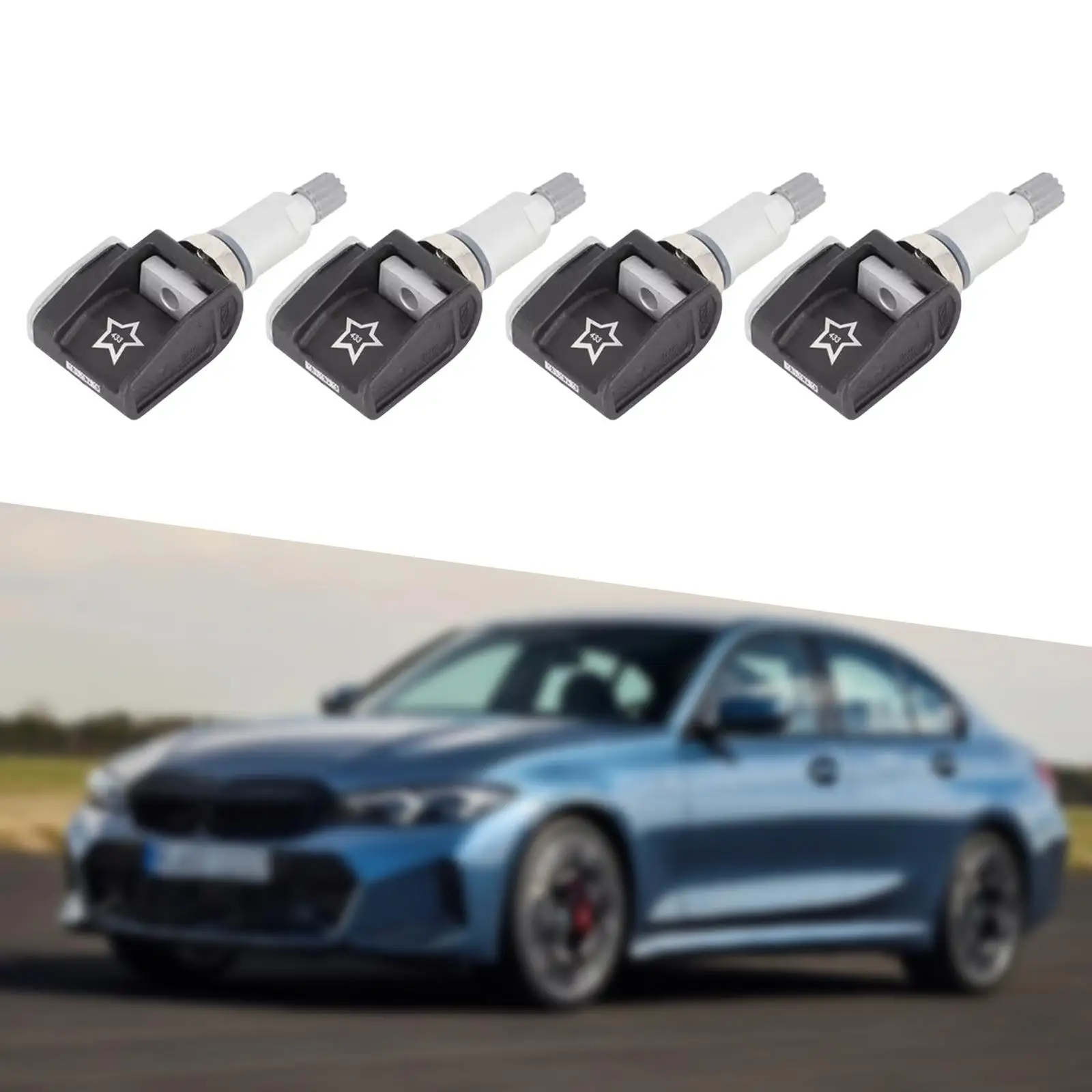4x Tyre Pressure Sensors 36106872774 36106887140 Wear Resistant Practical Sturdy