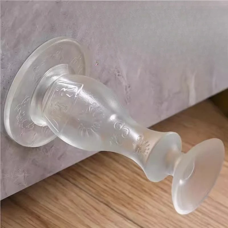 

No punching and anti-collision bathroom, bedroom anti-collision pad,silicone plastic door rear safety door stopper,silent design
