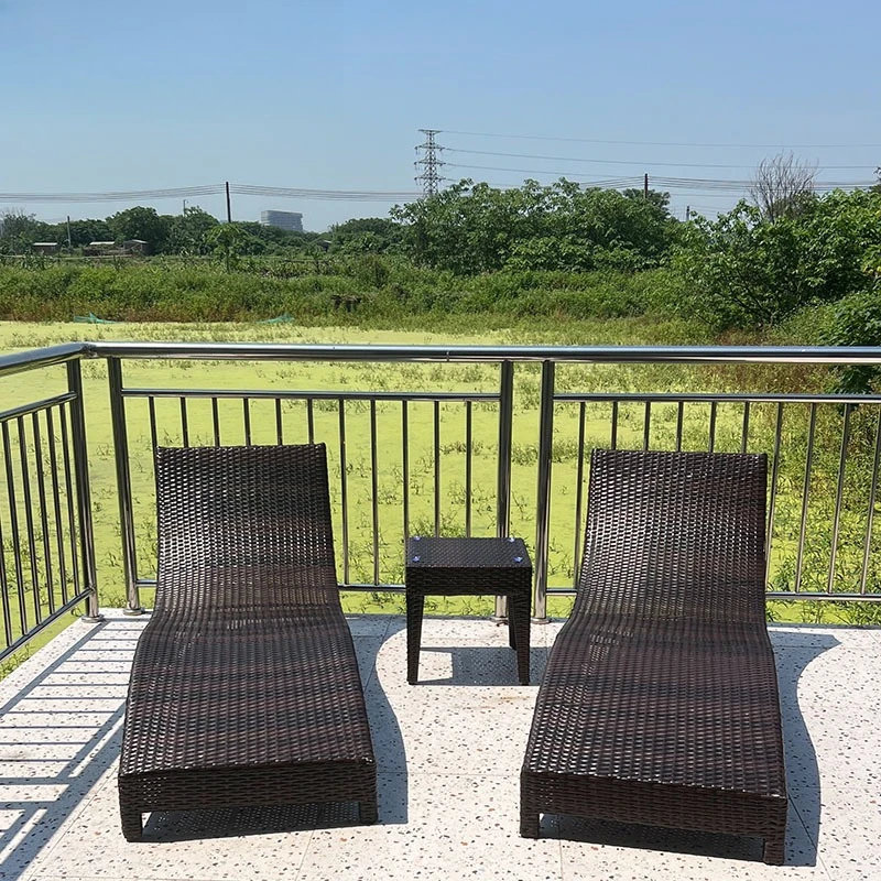 

Outdoor rattan chair bed swimming pool beach chair courtyard outdoor leisure outdoor swimming pool