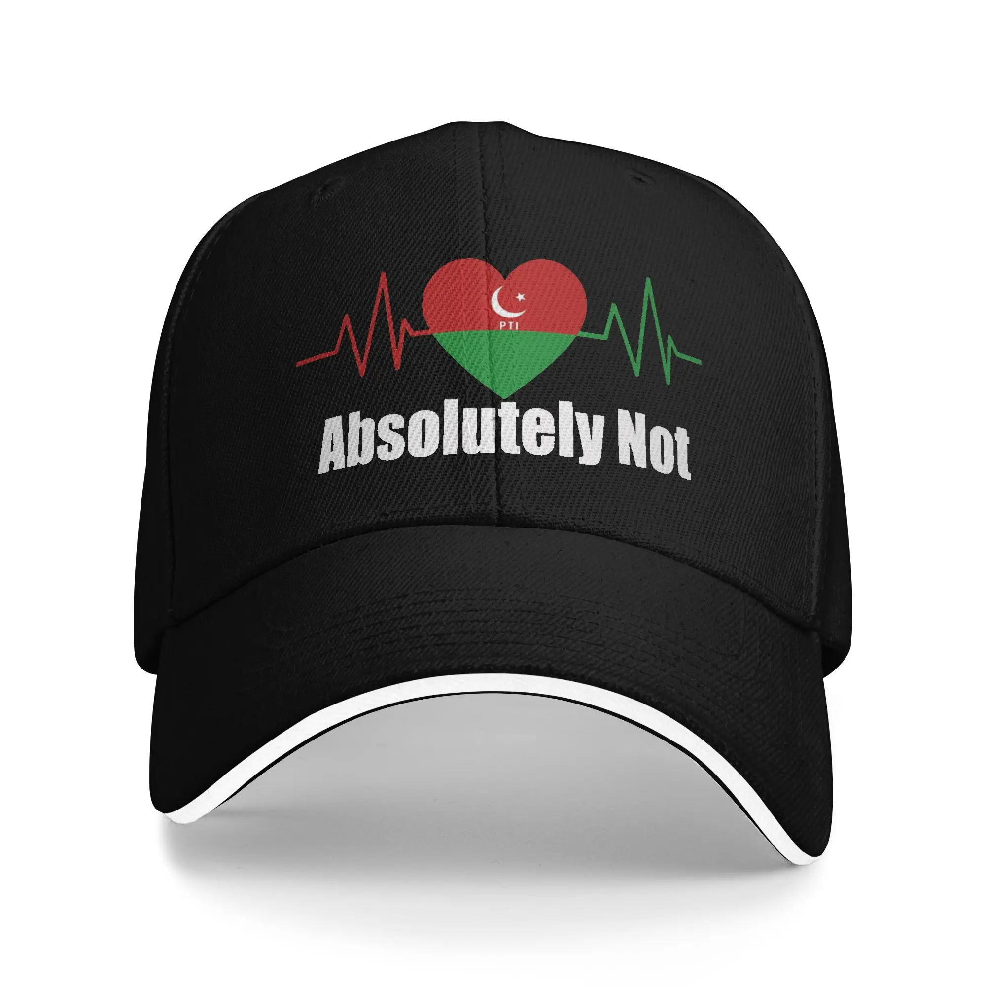 Summer Imran Khan Absolutely Not Heart Pakistan Pti Flag Baseball Cap Camping Street Style Trucker Hat Men Sun Baseball Caps