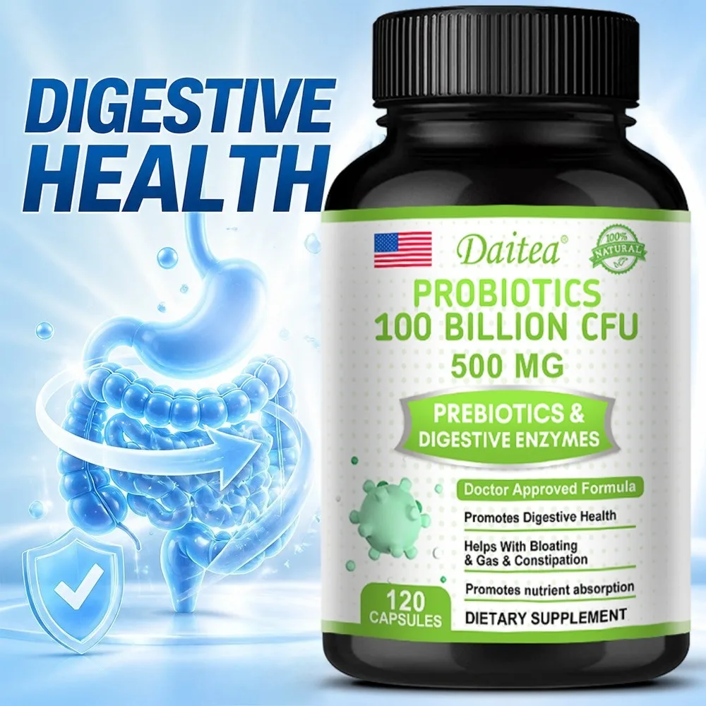 Probiotics 100 Billion CFU-Help with Intestinal Health, Nutrient Digestion, Weight Management, Bloating Relief, Calorie Control