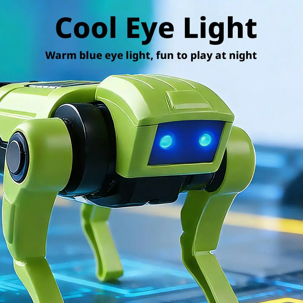 Cane Robot Elettrico Giocattolo Animale Veicolo Miniatura Animali Domestici Elettronici Installazione Fai-da-Te Imita gli Animali Giocattoli Educativi per Bambini