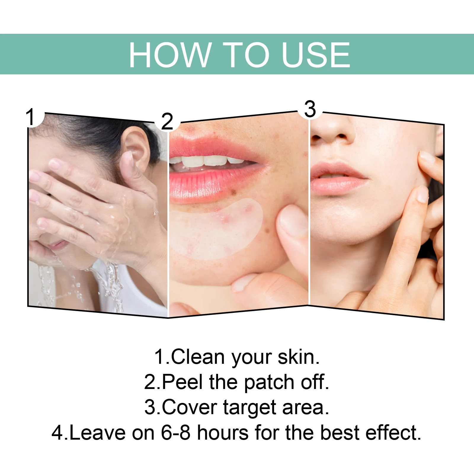 132Pcs Acne Pimple Patches Skin Blemish Treatment  Patches Professional Face Cleaning Care Invisible Large Hydrocolloid Sticker