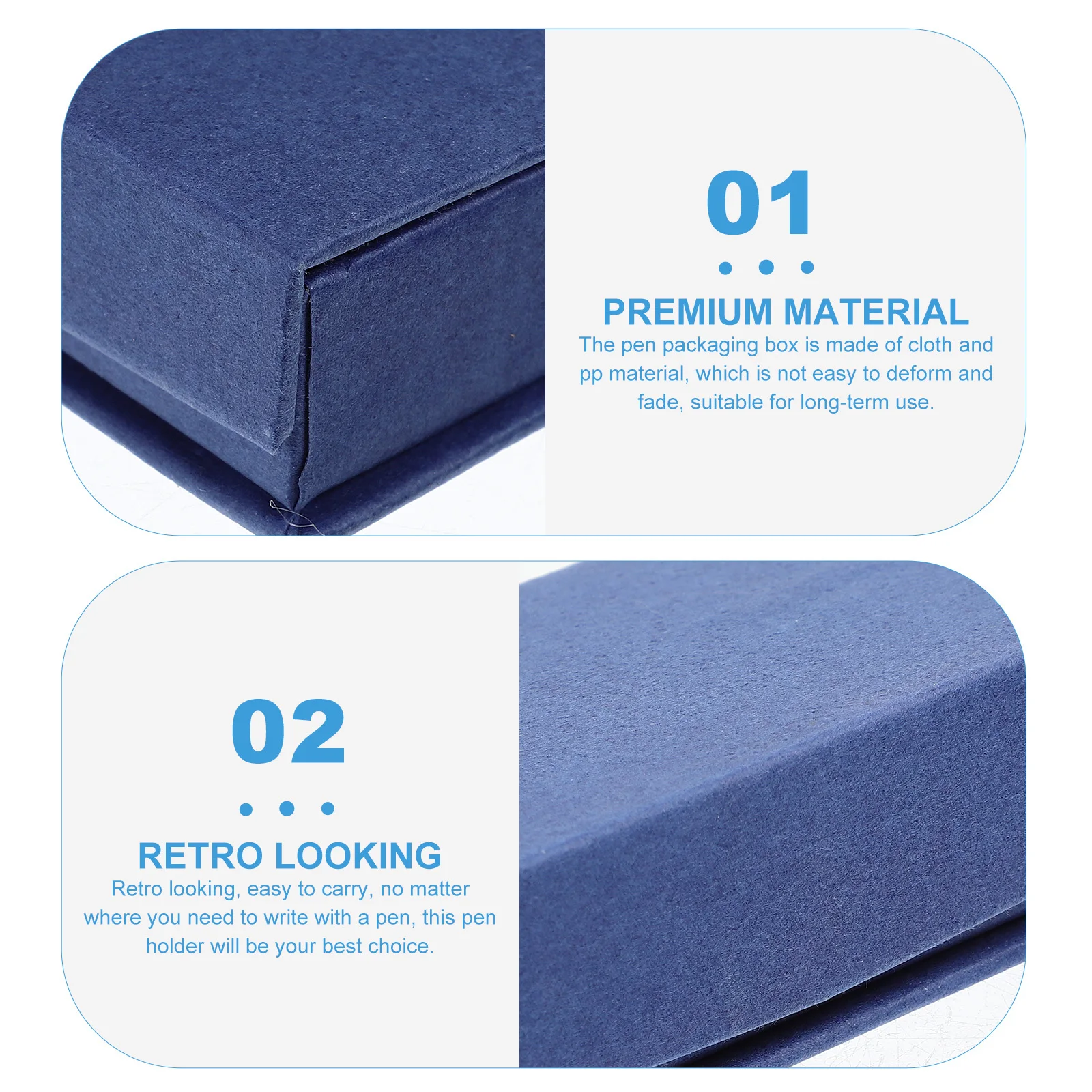 

3pcs Steel Retro Cloth Case Cloth Pouch For Gift Packaging Single Pen Holder Pp Material Pen Wrapping Case