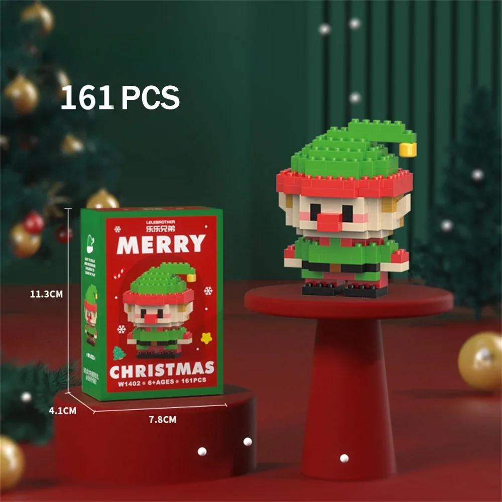 Celebrate The Festive Season with A Delightful Christmas-themed Micro Mini Building Blocks Gift Set, of Styles for Selection