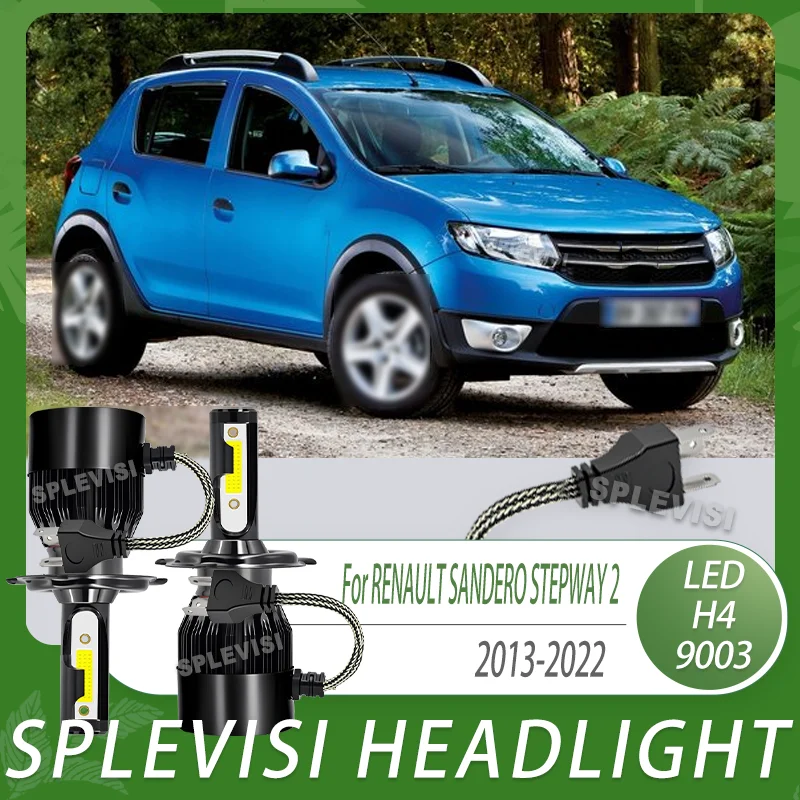 

LED Headlights Silent Operation Instant switch High Low For RENAULT SANDERO STEPWAY 2 2013-2016 2017 2018 2019 2020 2021 2022