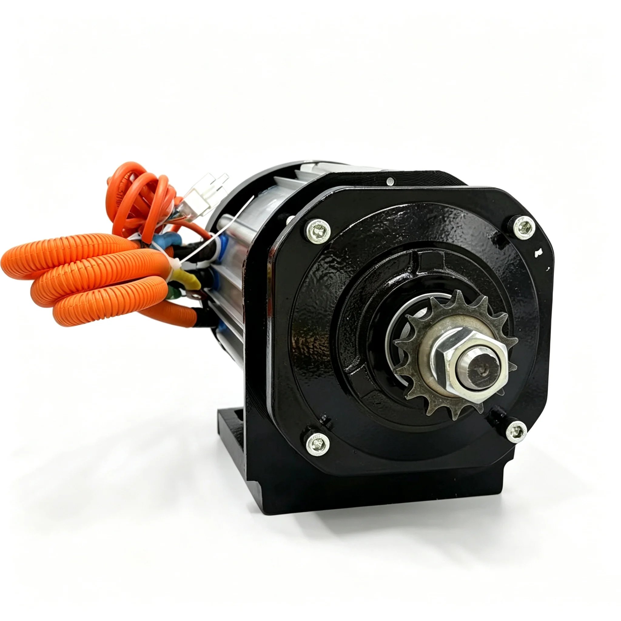 60N/80N Torque DC 60V 72V 3000w 4000w Power BLDC Motor with 428 Sprocket 14Tooth 16Tooth Use for Engineering Equipment Vehicle