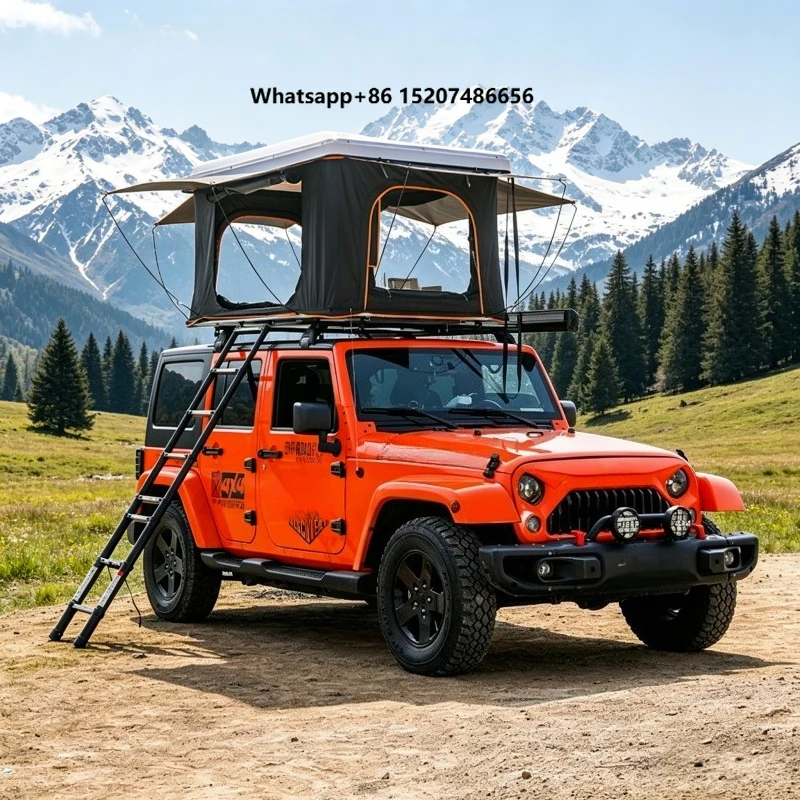 Outdoor Car Roof Hardtop Tent Factory Direct Sales Foldable ABS Car Tent for Camping Adventure SUV Convertible Extended Sunroof