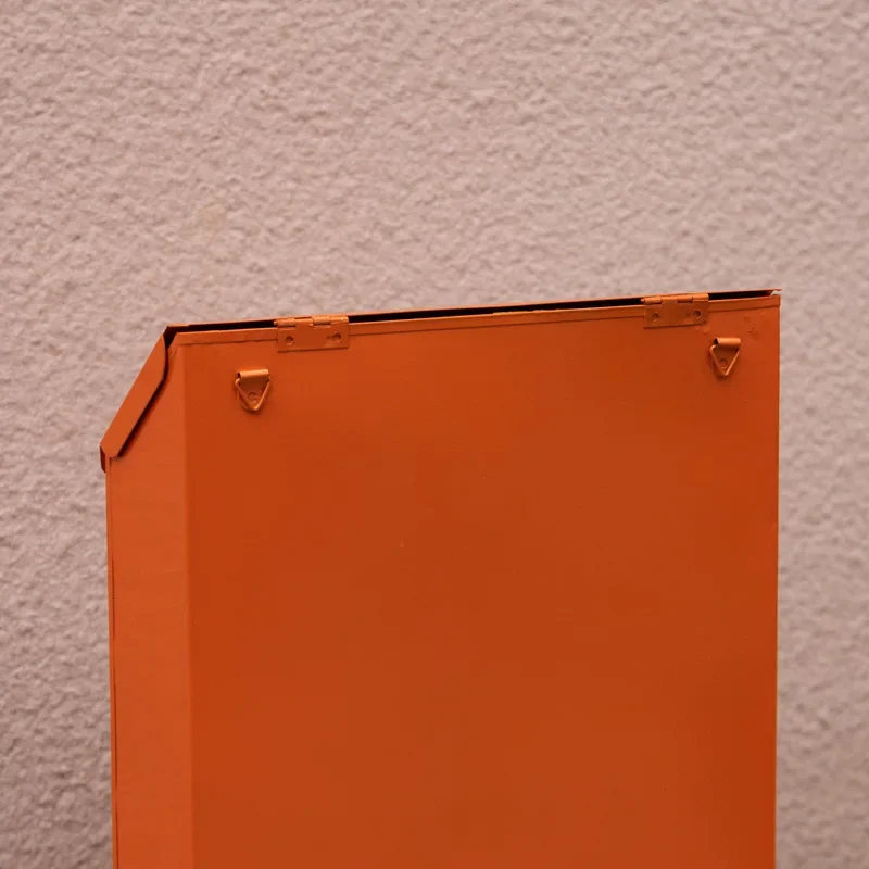 Wall Mount Mailbox Steel Cover Metal Drop Box Mail Box with Key Lock Dropbox with Slot for Envelope Home Office Business Decor