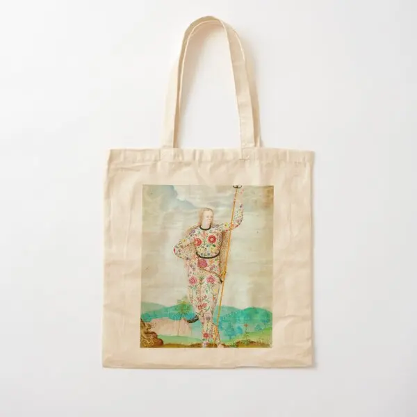 A Young Daughter Of The Picts Jacques  Canvas Bag Reusable Designer Fashion Printed Travel Handbag Casual Shoulder Bag Fabric