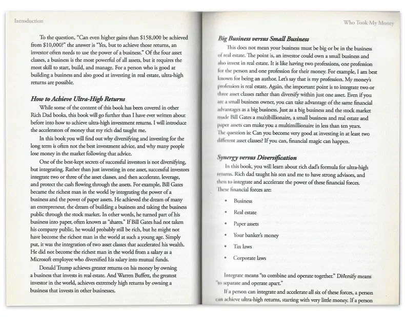 Rich Dad's Who Took My Money, Bestselling books in English, Business Investing books 9781612680453