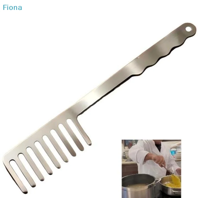 ✔ Tenedor para Pasta de Acero Inoxidable, Herramienta de Cocina en Forma de Peine para Cocinar y Servir