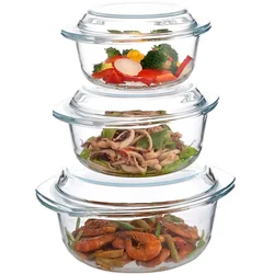 Tempered Glass Bowl with Lid Heat-resistant Soup Bowl Instant Noodle Microwave Oven Suitable for One Bowl Dual-use Salad