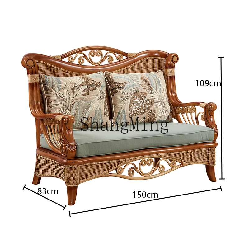 CL أريكة الفن الروطان أثاث غرفة المعيشة B & B فندق كرسي أريكة الروطان #5