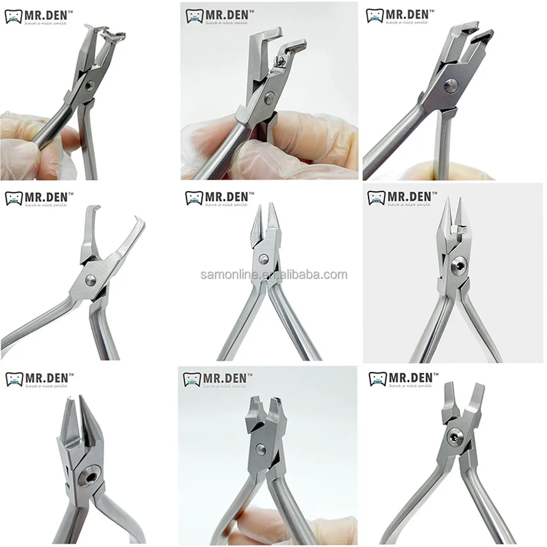 مصنع التخصيص عالية الجودة الأسنان الجراحية الفولاذ المقاوم للصدأ ضمد تشكيل ذو طيات الانحناء ذو طيات لأدوات تقويم الأسنان #6