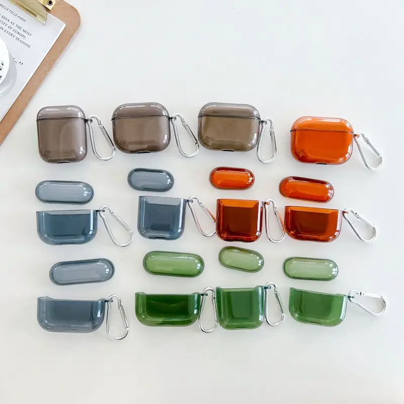 Retro Green High quality earphone case For apple airpod 1 2 3 pro 2nd cases for airpods headphone shell conque 2/1 chaging box