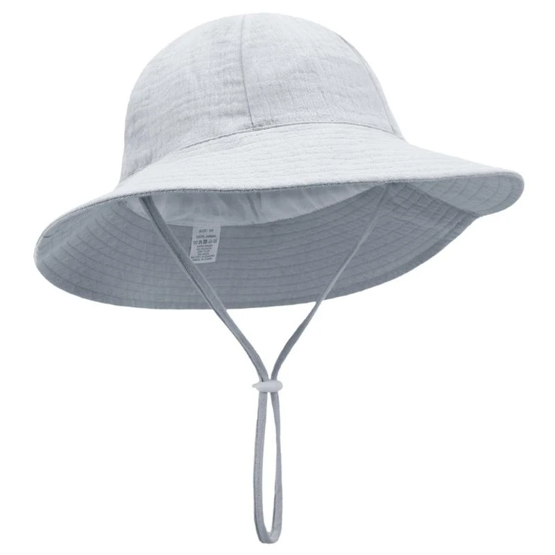 

Baby Sun Hat Adjustable Designing, Breathable Fisherman Hat Cotton Bucket Caps