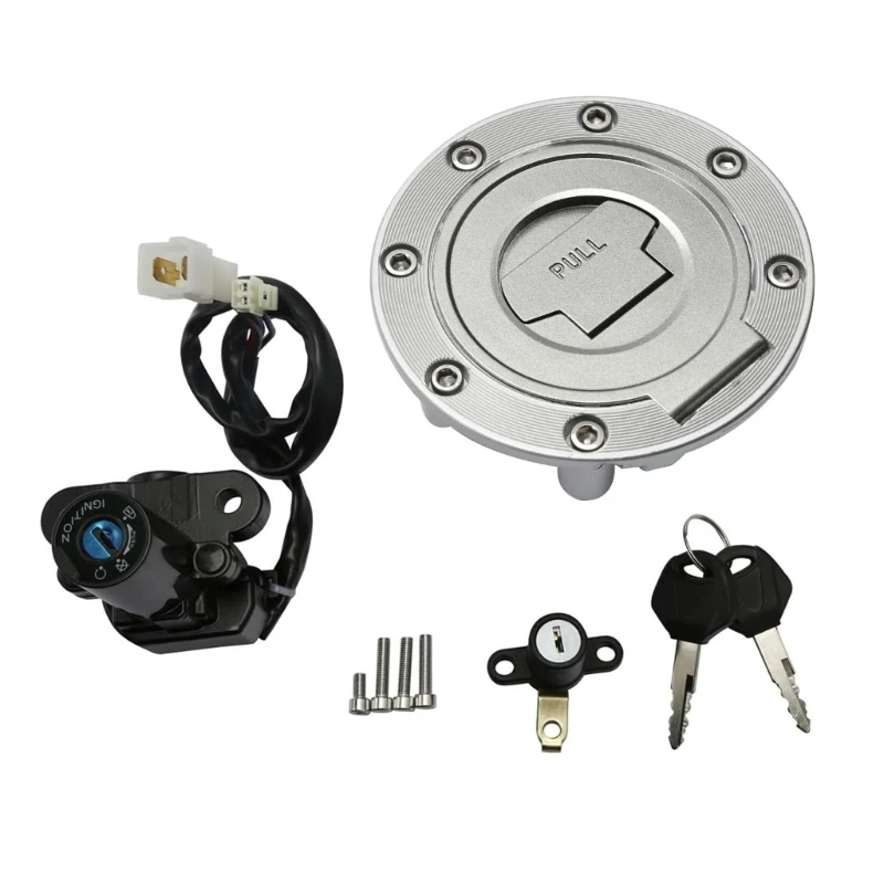 547B Motorcycle Lock with Ignition Cap and Locks Matching Keys for Easy Installation Weatherproof
