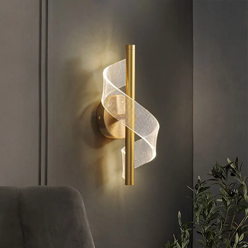 

Nordic Acrylic LED Wall Lights Indoor Lighting Wall Sconce Lamp For Home Bedside Living Room Corridor Balcony Vanity Decoration