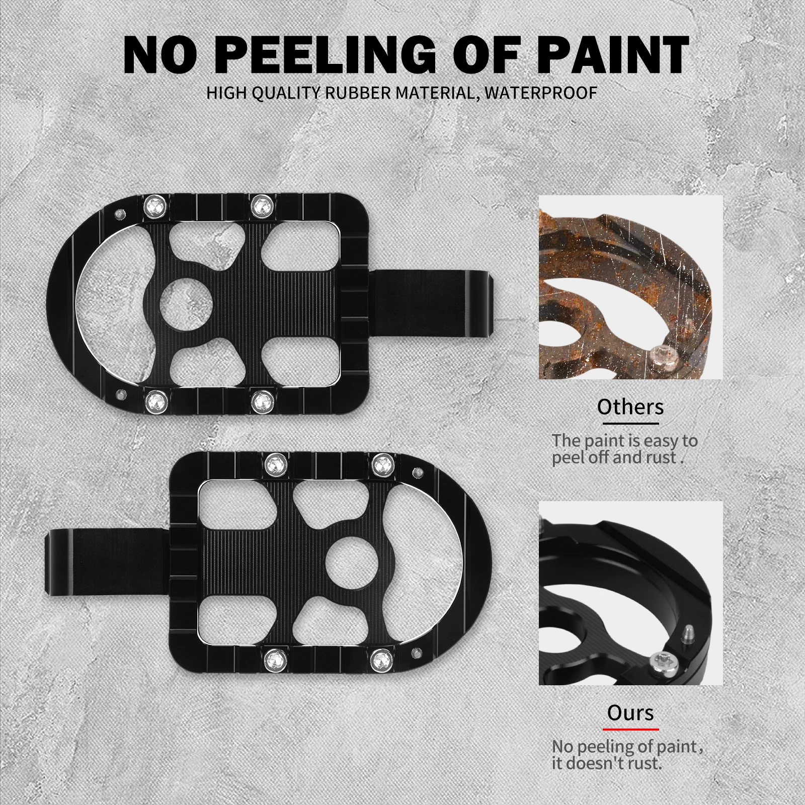 Motorcycle Foot Pegs Footrest Rear Passenger Footpeg Floorboard Pedal For Harley Softail Fat Bob Low Rider S Breakout 2018-2025