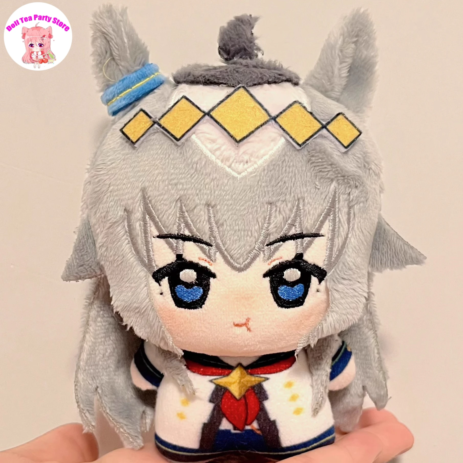 

Аниме Umamusume: Pretty Derby ‌ Кепка Огури с милым принтом, тело куклы, 10 см, плюшевая кукла, сумка, кулон, брелок, игрушка, плюшевый талисман, подарок