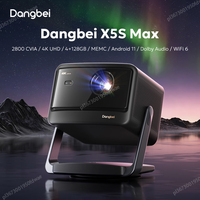 Dangbei X5S Max 4K ultra-jasny projektor laserowy 2800 lumenów domowy inteligentny PTZ wideo HDR10+ wifi Bluetooth inteligentny