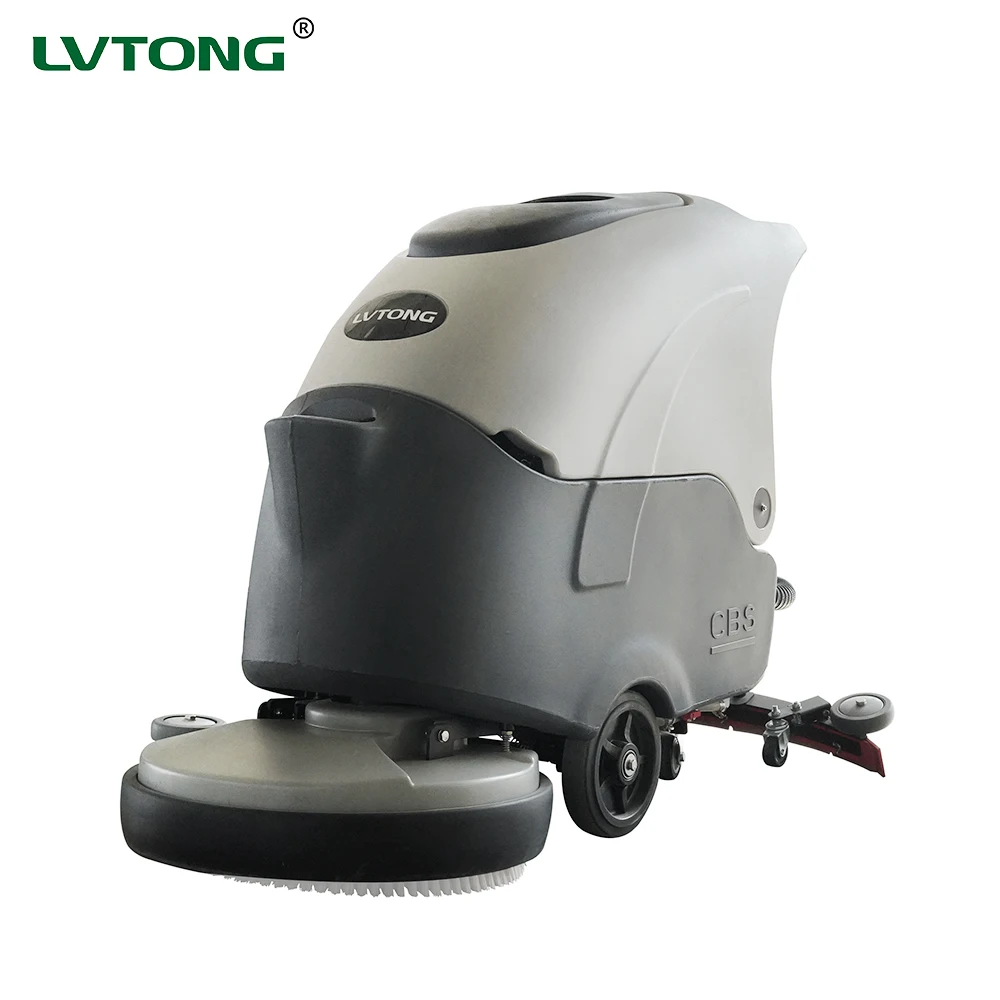 

LVTONG Hotel Supermarket Ceramic Tile Floor Scrubber Wet Dry Hand Push Industrial Electric Floor Scrubbing Machines