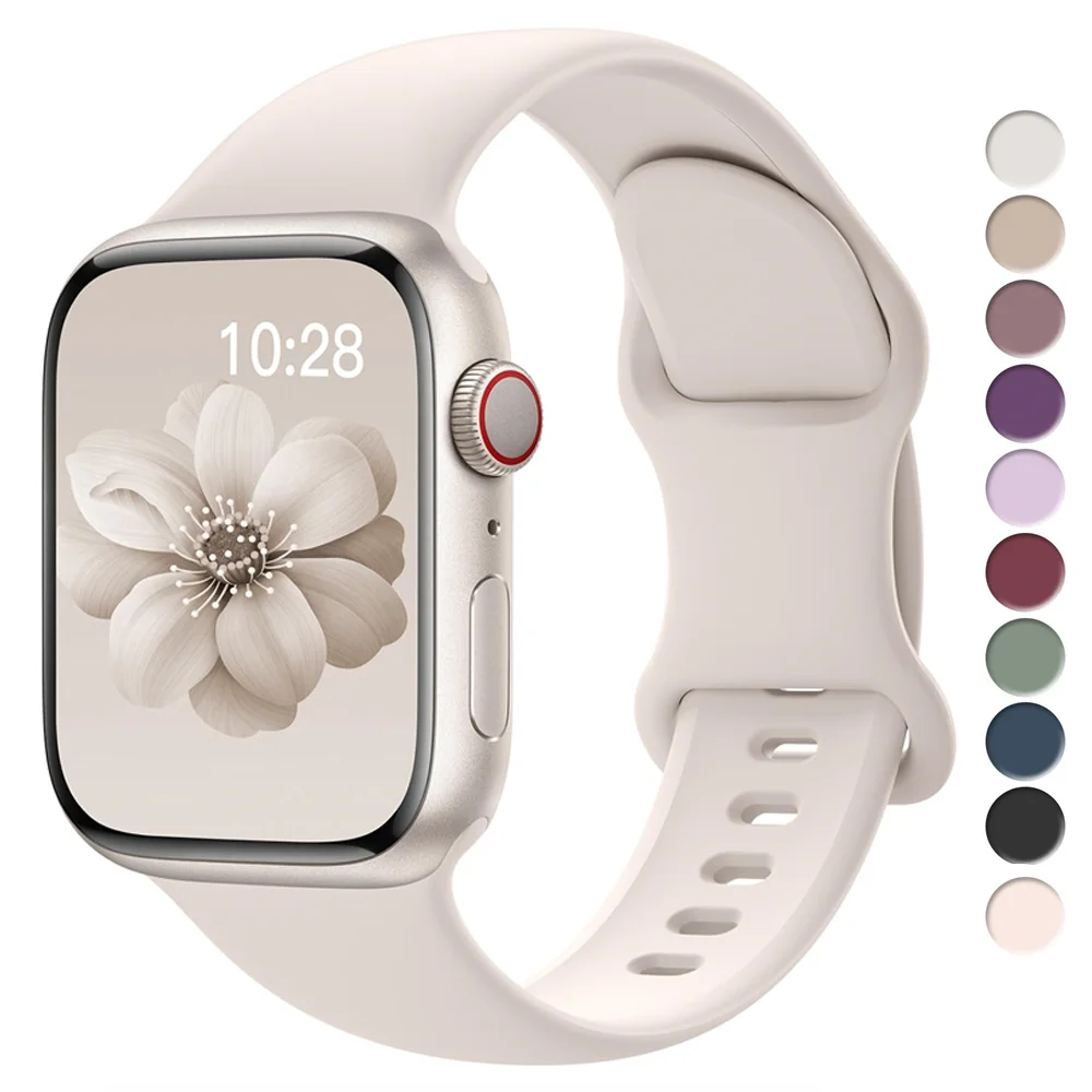 سيليكون الرياضة الفرقة لساعة أبل الترا 49 مللي متر سلسلة 9-8-7 41 مللي متر 45 مللي متر كوريا 44 مللي متر 40 مللي متر سوار مقاوم للماء iwatch 6 5 4 SE حزام #1