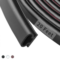 6M NEW Soundproofing Weather Stripping Rubber D-Shape Door Seal Strip Windproof Self-adhesive Door Frame Insulation Household