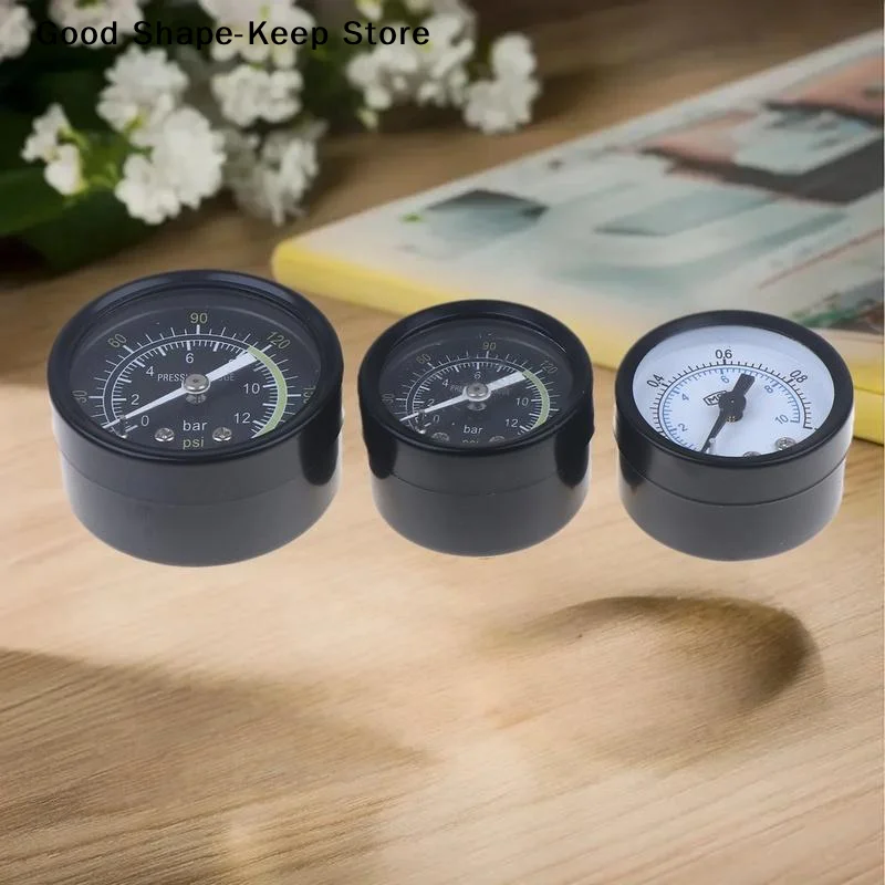 DIY Accessories 1Pcs Hydraulic Fluid Air Compressor Pressure Gauge 0-25Bar 0-10Bar 0-12Bar Instrument