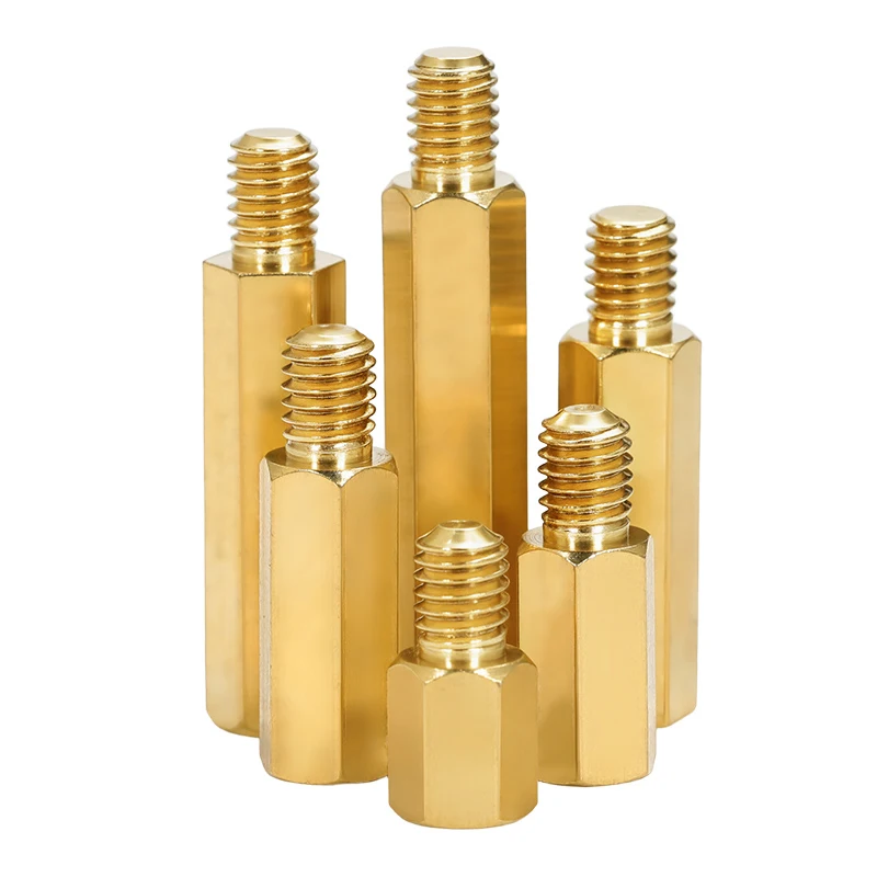 M2.5 Brass Male Hex Standoff, Single Head Copper Spacer for PCB  Motherboard Industrial Hardware Perfect Spacing Support