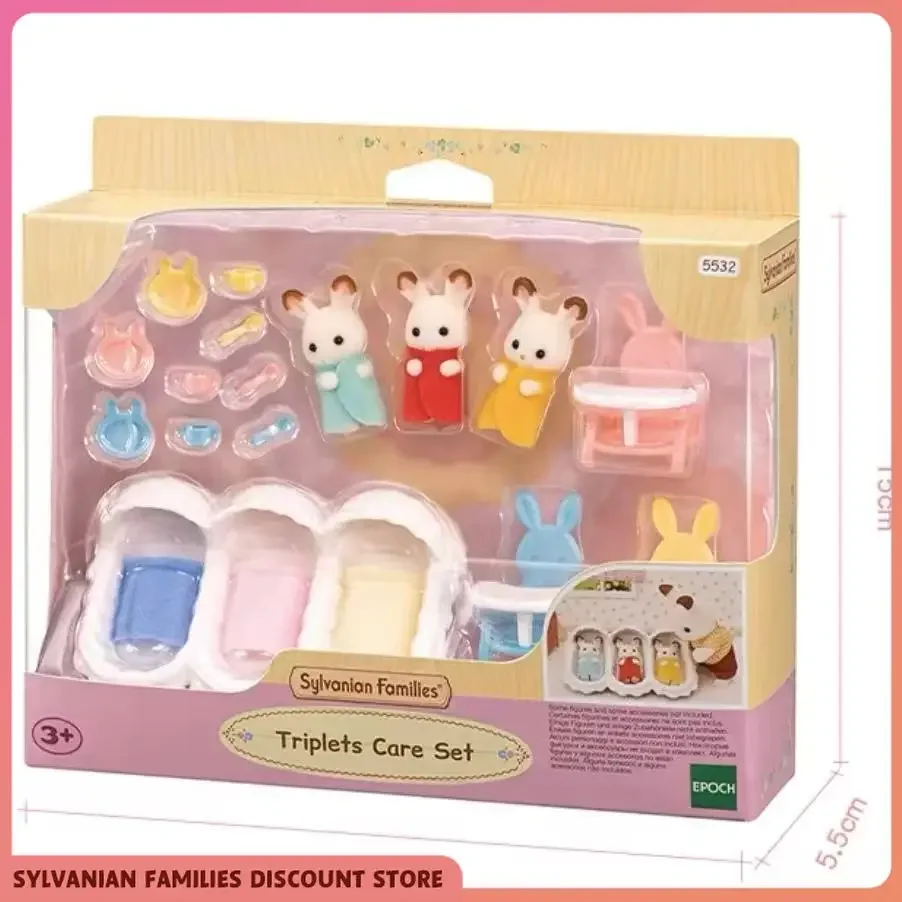 Sylvanian-Juego de muebles para familias, juego de simulación para niñas, accesorios para casa de muñecas, colección de figuras, regalos de cumpleaños para bebés y niños