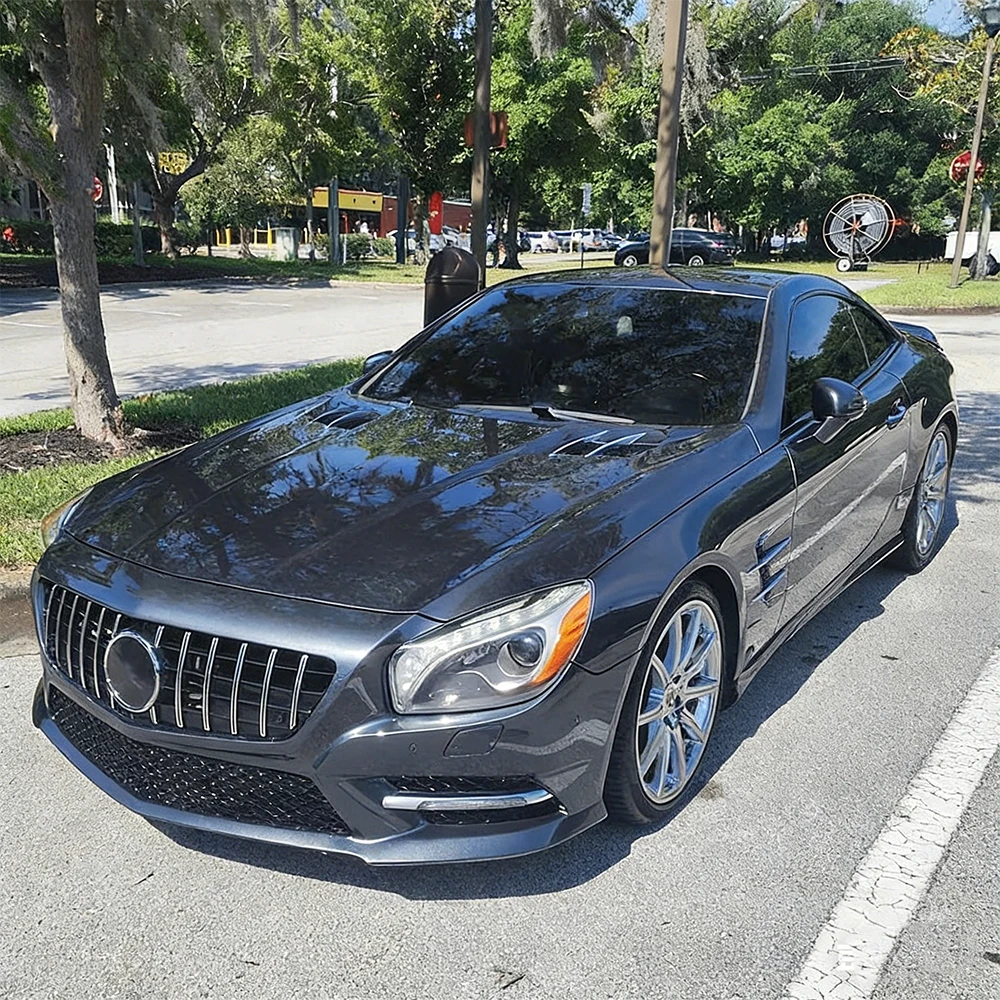 

For SL450 SL550 SL65 AMG 2013-2020,R231 SL-Class Facelift Upper Radiator Grille,Custom Exterior Trim