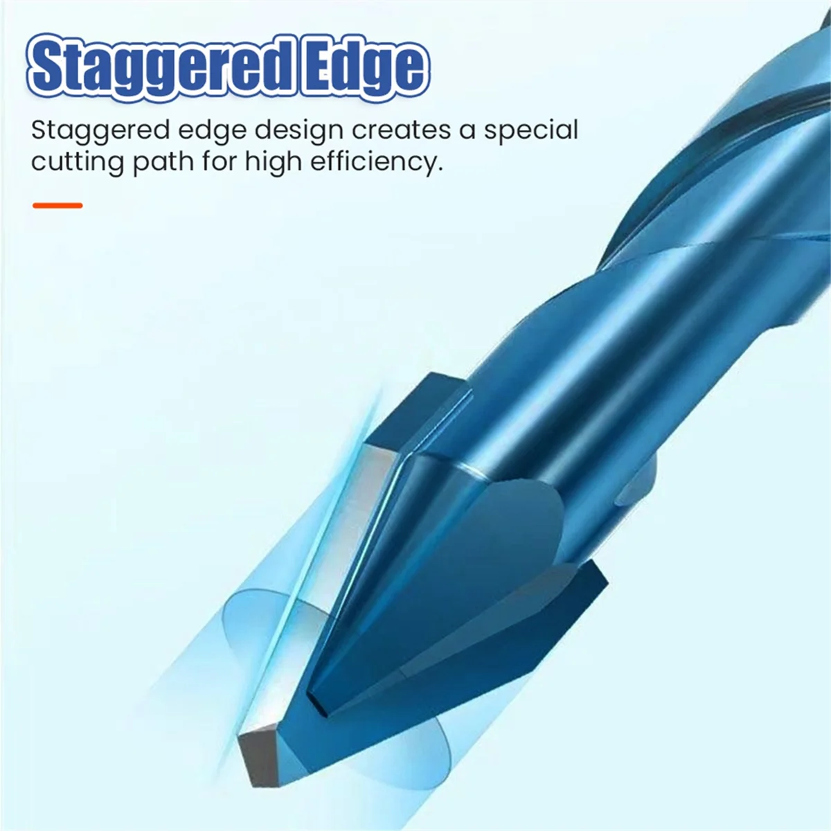 4PC High Hardness Eccentric Drill Precision Drilling Set 6-12mm Glass Tile Ceramic Punching Rock Slab Triangle Drill Bit