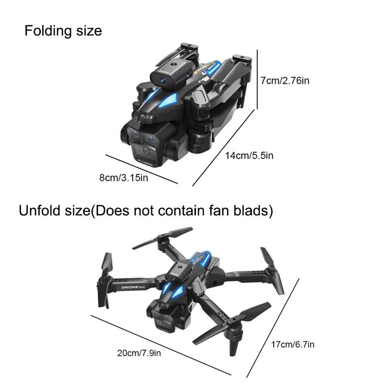 New C10 Drone HD light Flow positioning Obstacle Avoidance gesture photography Foldable quadcopter toy Halloween, Thanksgiving,