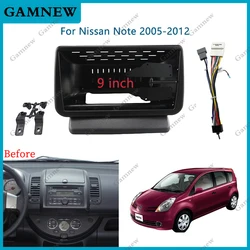 9 Inch Car Frame Fascia Adapter Android Radio Audio Dash Fitting Panel Kit For Nissan Note 2005-2012