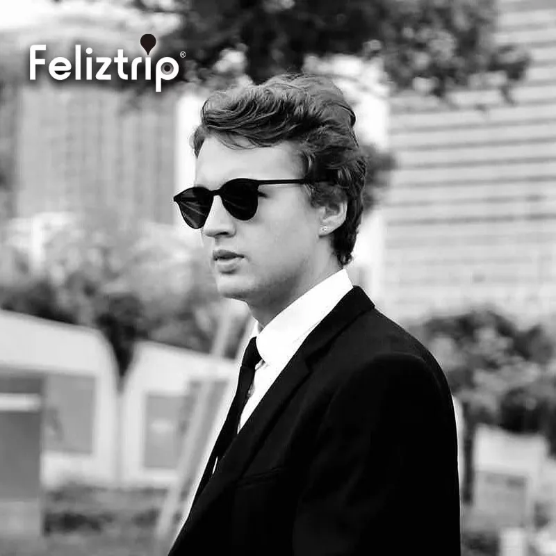 Feliztrip Folding Sunglasses Sunglasses Ultra Light Screwless Polarizing Lenses UV Protection TR-G520
