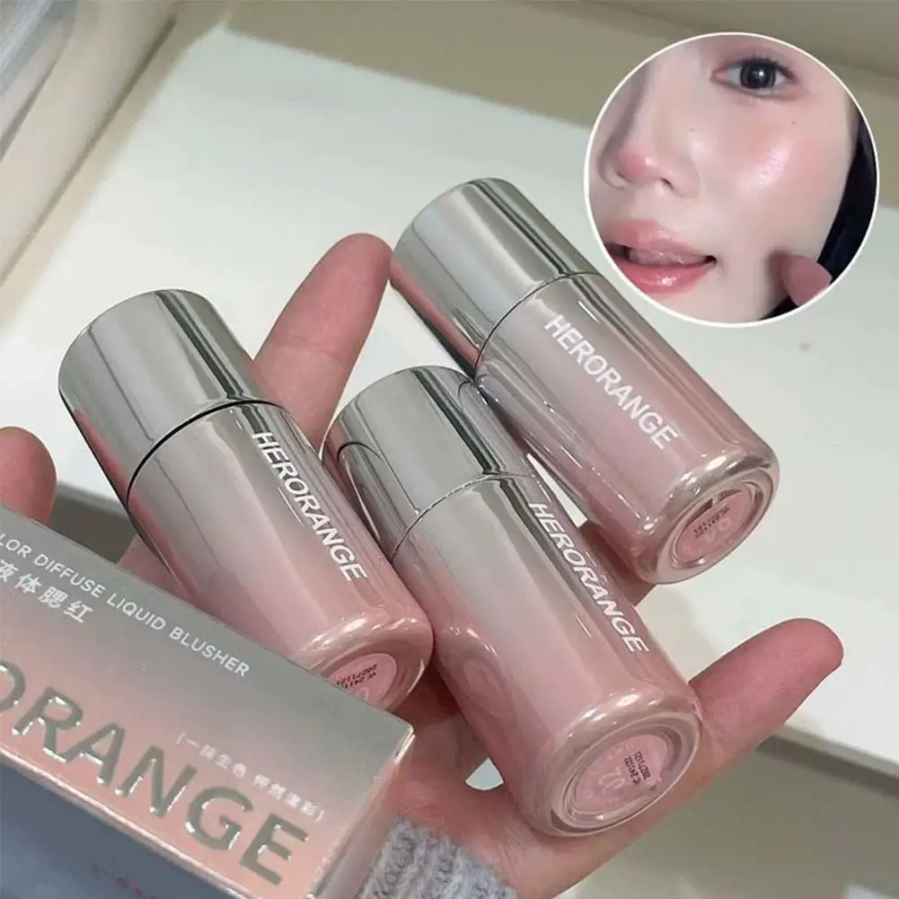 Vloeibare Blush Langdurige en mengbare veganistische wangtintNatuurlijke doorspoelen tot verwaagde gloed |   Dewy & Matte Finish gezichtsmake-up ﻿